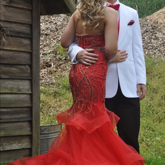 Two Piece Mermaid Prom Dress - Picture 7 of 7